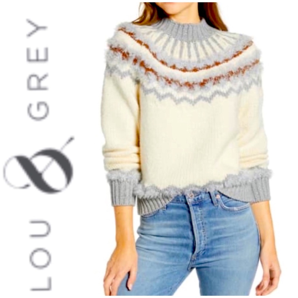 Lou & Grey Fair Isle Gorgeous Sweater Oversized Size X Large - Picture 16 of 16